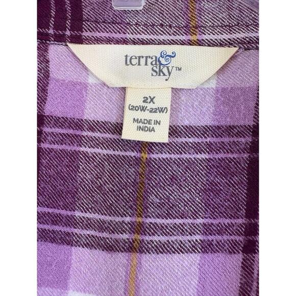 Purple Plaid Shirt Alt ASO Bella Swan Twilight Eclipse XXL - Picture 4 of 13